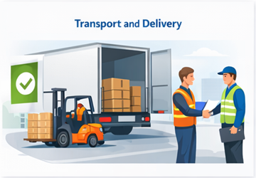 Exécution et livraison des transports Confirmation du chargement, du transport et de la livraison réussie de la cargaison