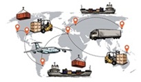 Différents modes de transport dans le transport multimodal